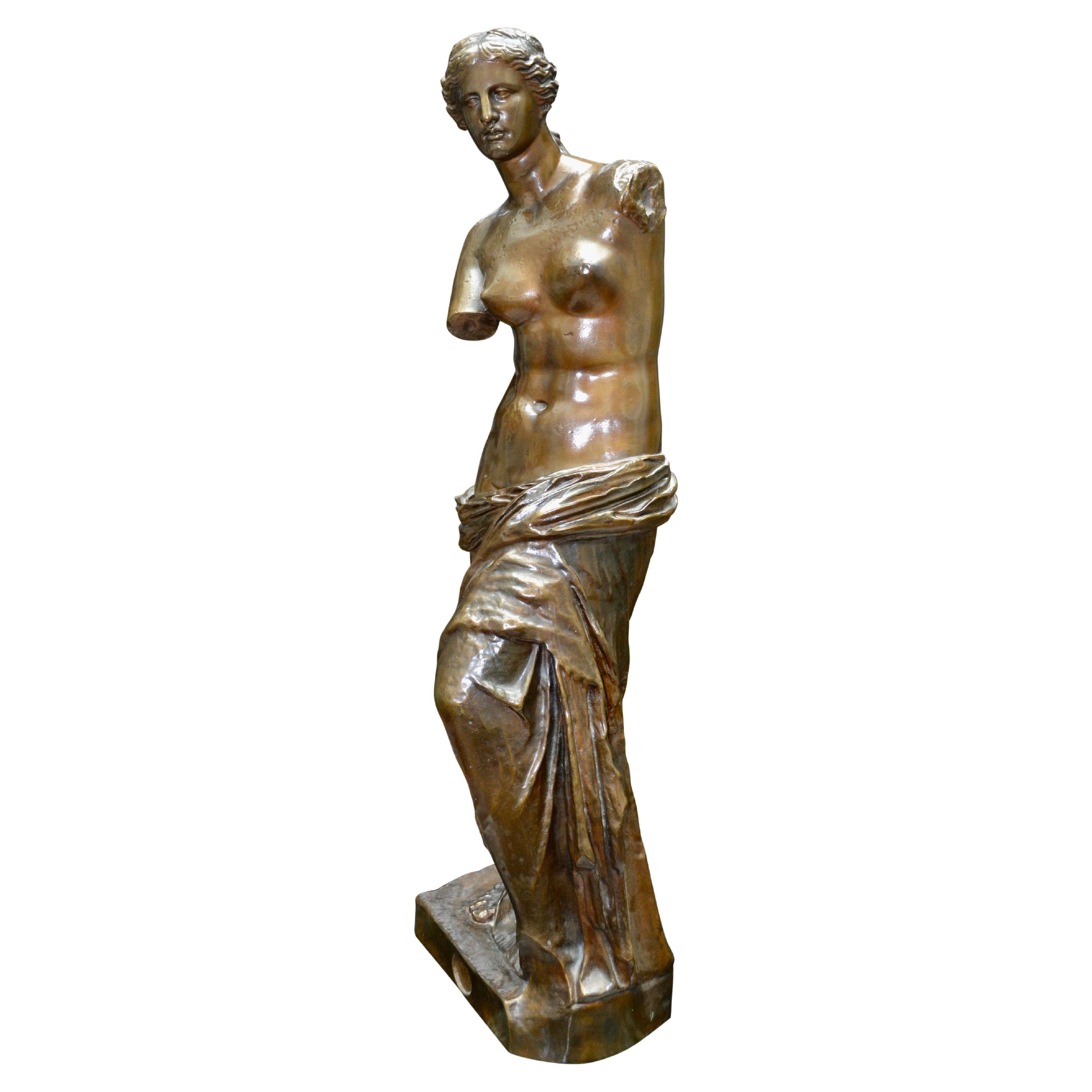 19th Century Grand Tour Bronze Statue of Venus of Milo