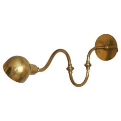 Luigi Caccia Dominioni, 'Tromba' Wall Light, Brass, Azucena, Italy, 1964