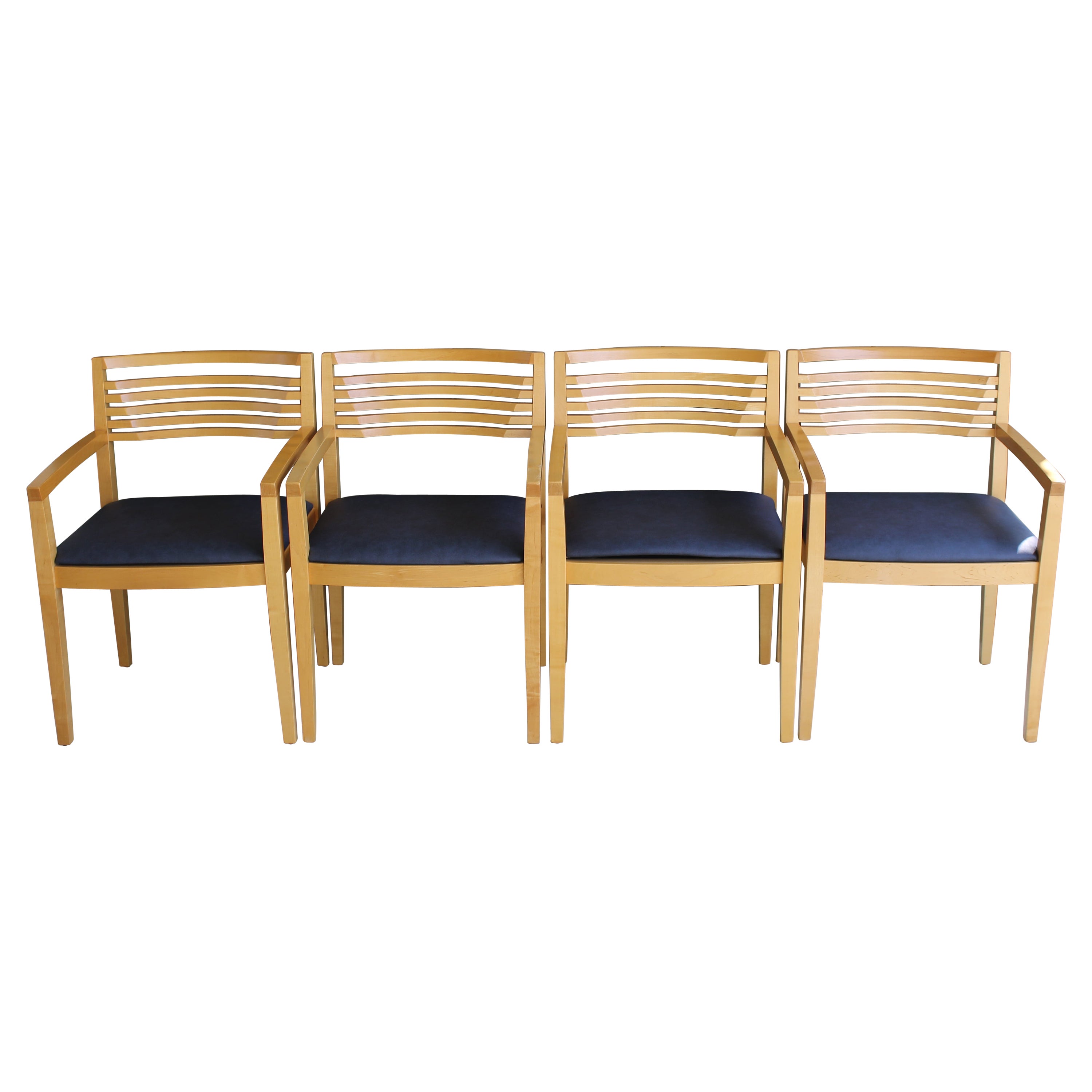Four Dining Chairs by Joseph and Linda Ricchio for Knoll, Inc.