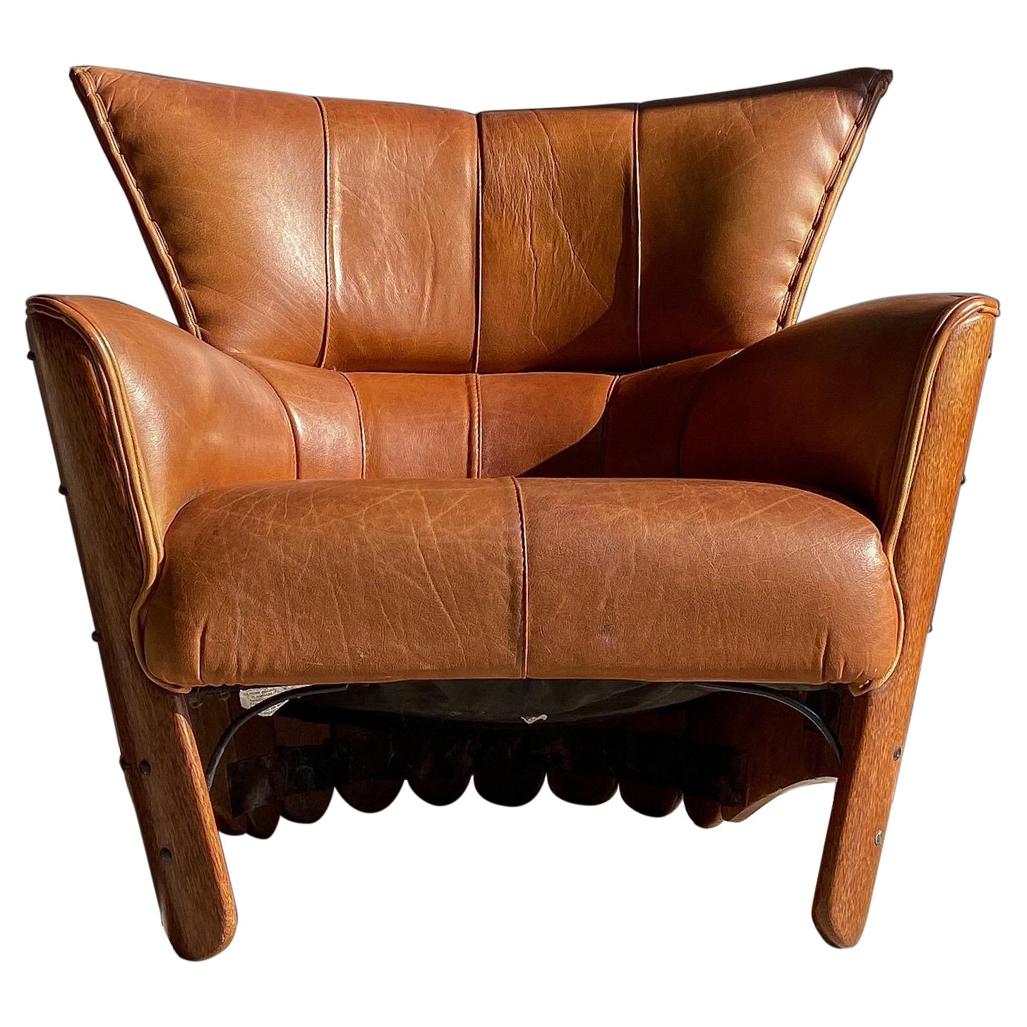 Pacific Green Moorea Leather Lounge Chair