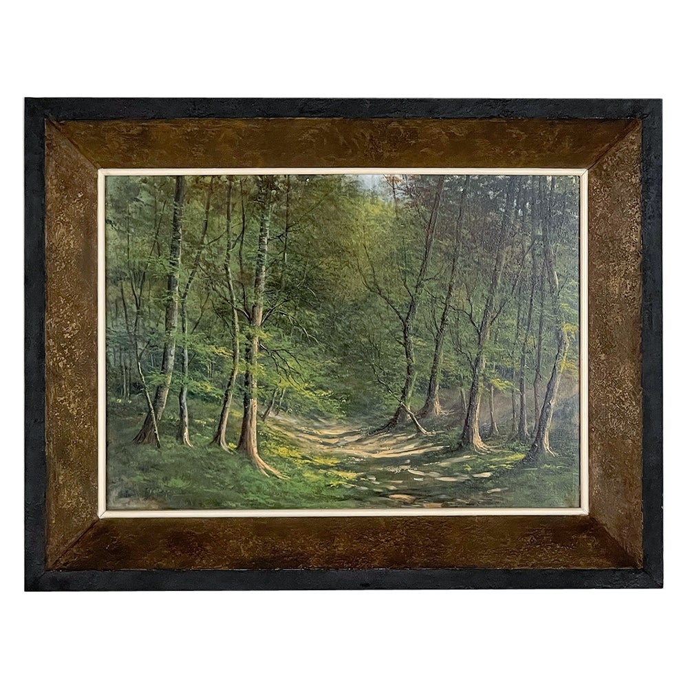 Framed Oil Painting on Canvas by Ewald Kreusch For Sale