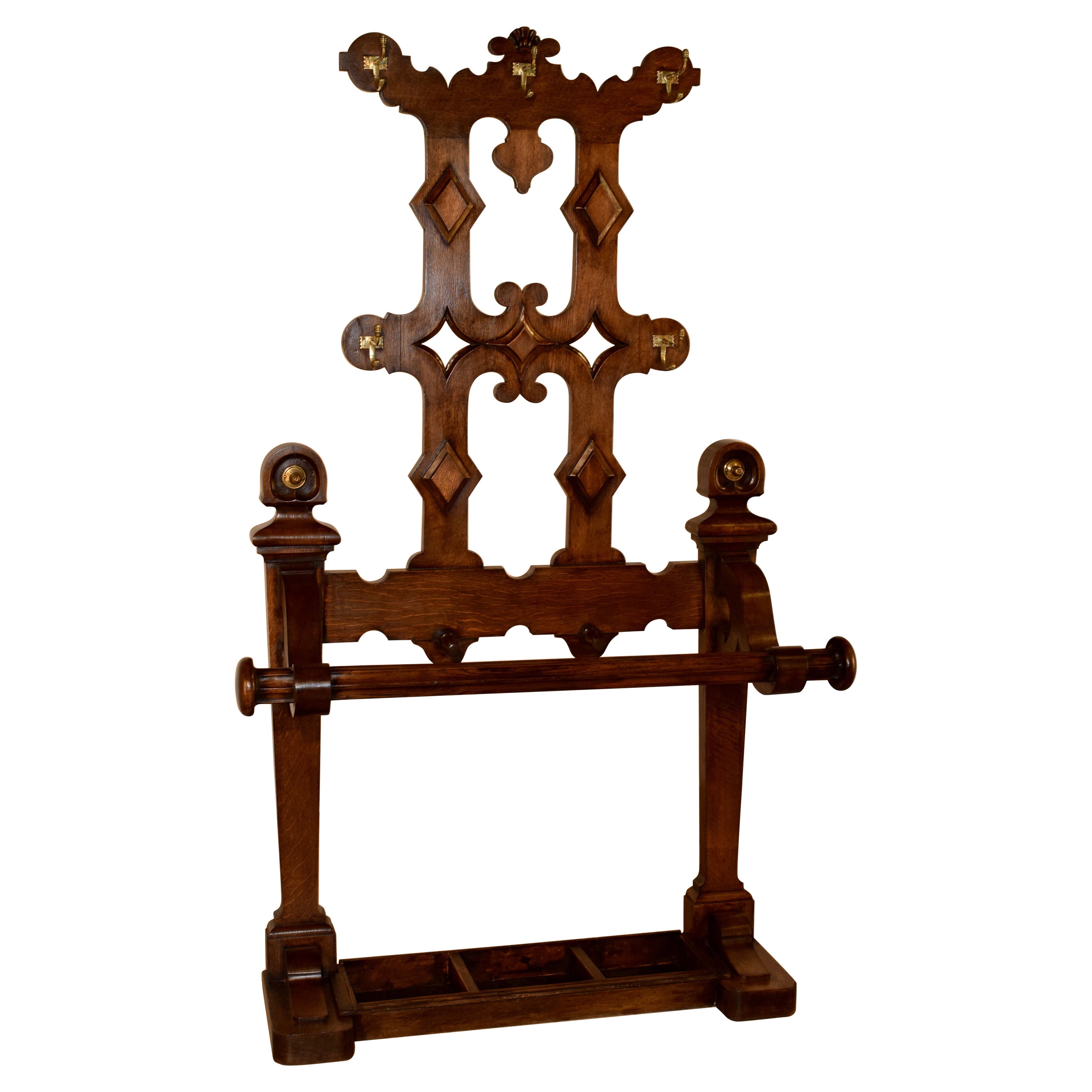 19th Century English Hall Stand For Sale