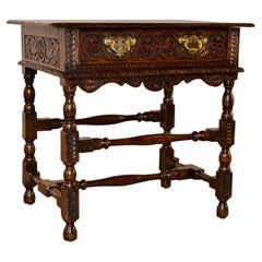 18th Century English Oak Side Table