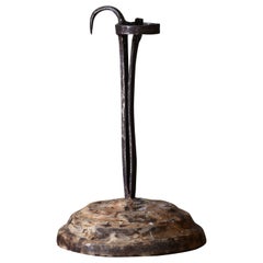 Early 19th Century Wrought Iron Candle Holder