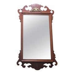 Retro 1900s Solid Mahogany Chippendale Mirror