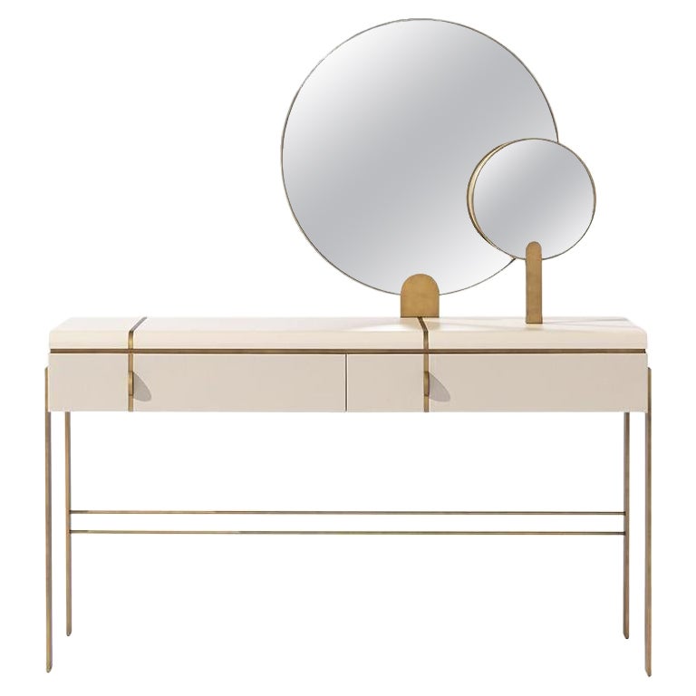 21st Century Carpanese Home Italia Vanity Desk Modern, Althea V For Sale