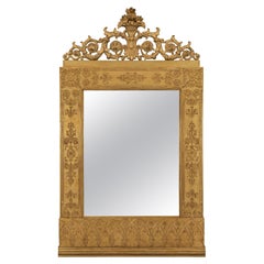 Italian Mid-18th Century Neoclassicism Giltwood Mirror