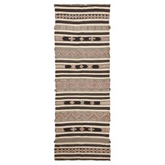 Vintage Moroccan Kilim Rug. Size: 5 ft x 14 ft 1 in (1.52 m x 4.29 m)