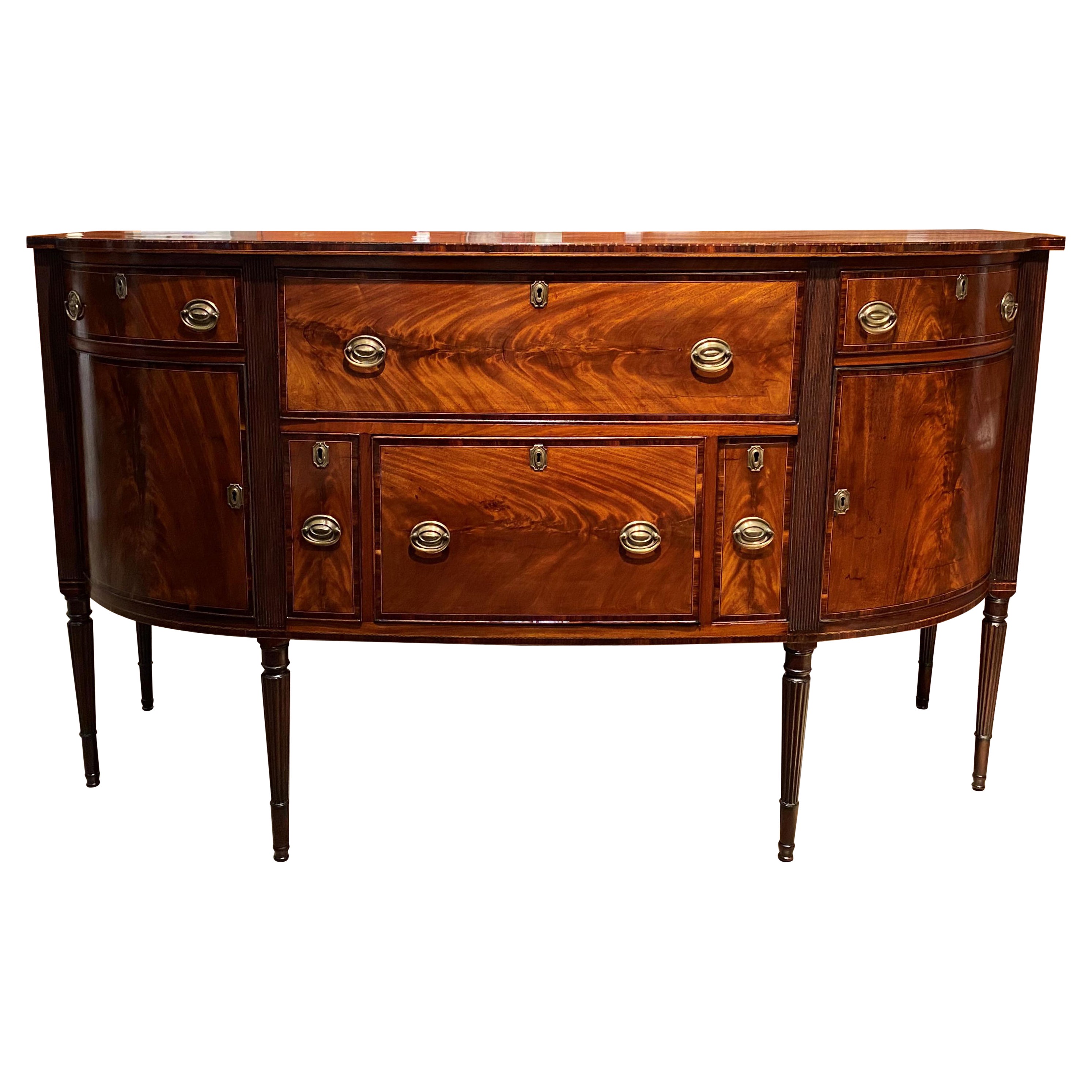 Federal Boston Mahogany Sideboard Attributed to the Seymour Workshop