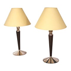 Pair of Large French Art Deco Table Lamps