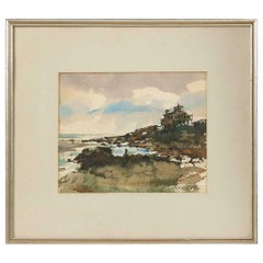 Used Watercolor Painting by John A. Neff 'Connecticut, 1926-2017'