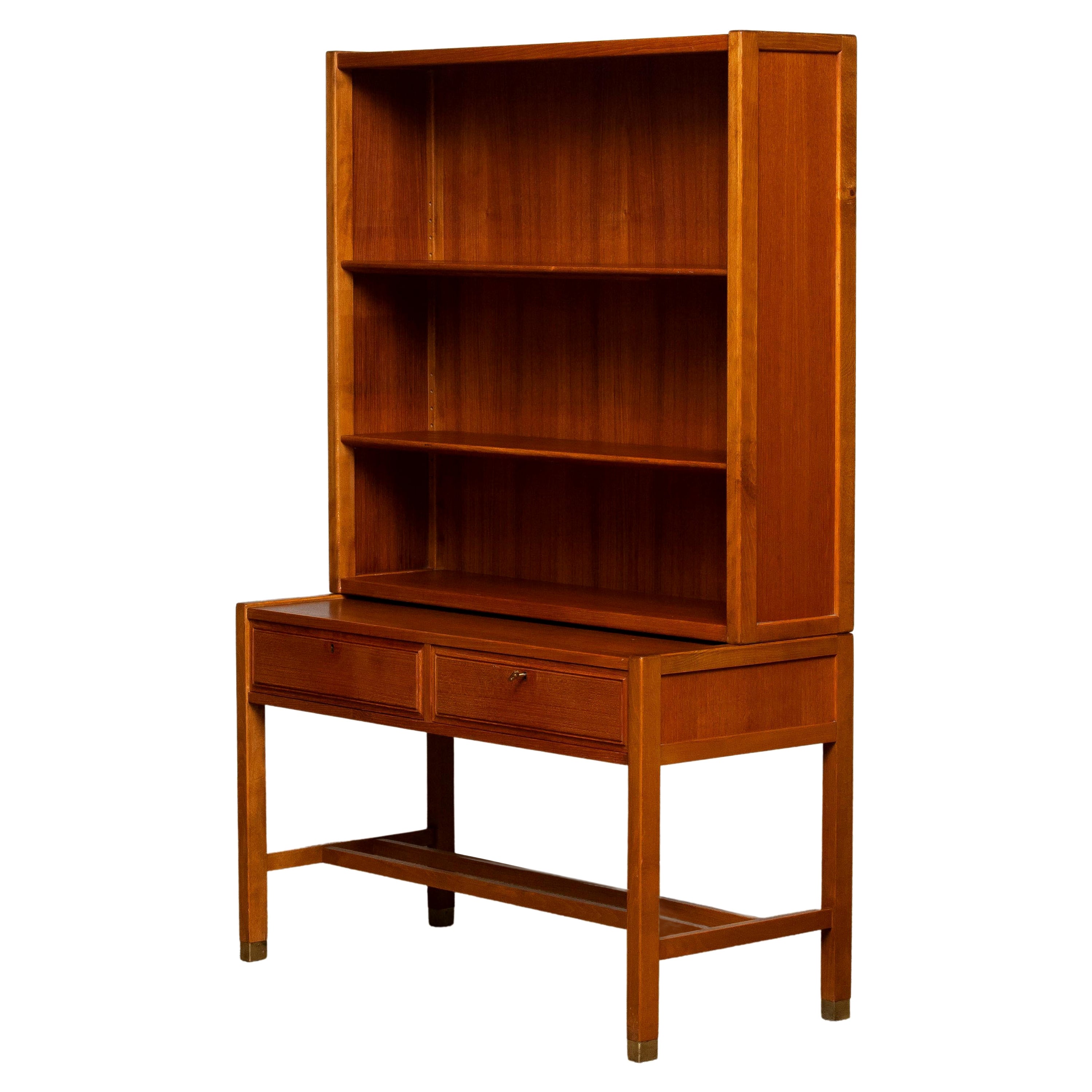 1960s Teak Drawer and Shelfs Cabinet by Carl Axel Acking for Bodafors, Sweden For Sale