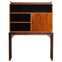 Vintage 1930s, Swedish Art Deco Grace Cabinet / Dry Bar By Otto Wretling For Umea.