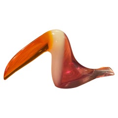 Midcentury Lucite Toucan Sculpture by Abraham Palatnik