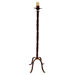 Used Blacksmith Made Gothic Wrought Iron Floor Lamp