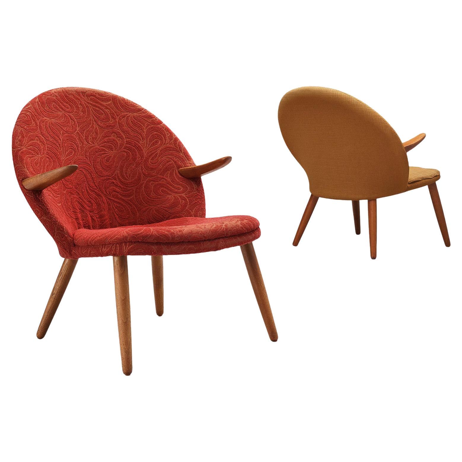 Svend Aage Eriksen ‘Penguin’ Easy Chairs in Teak