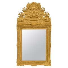 French 18th Century Regence Period Giltwood Mirror
