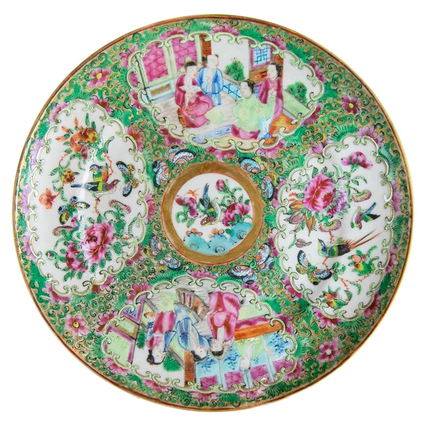 Rose Medallion Plate For Sale