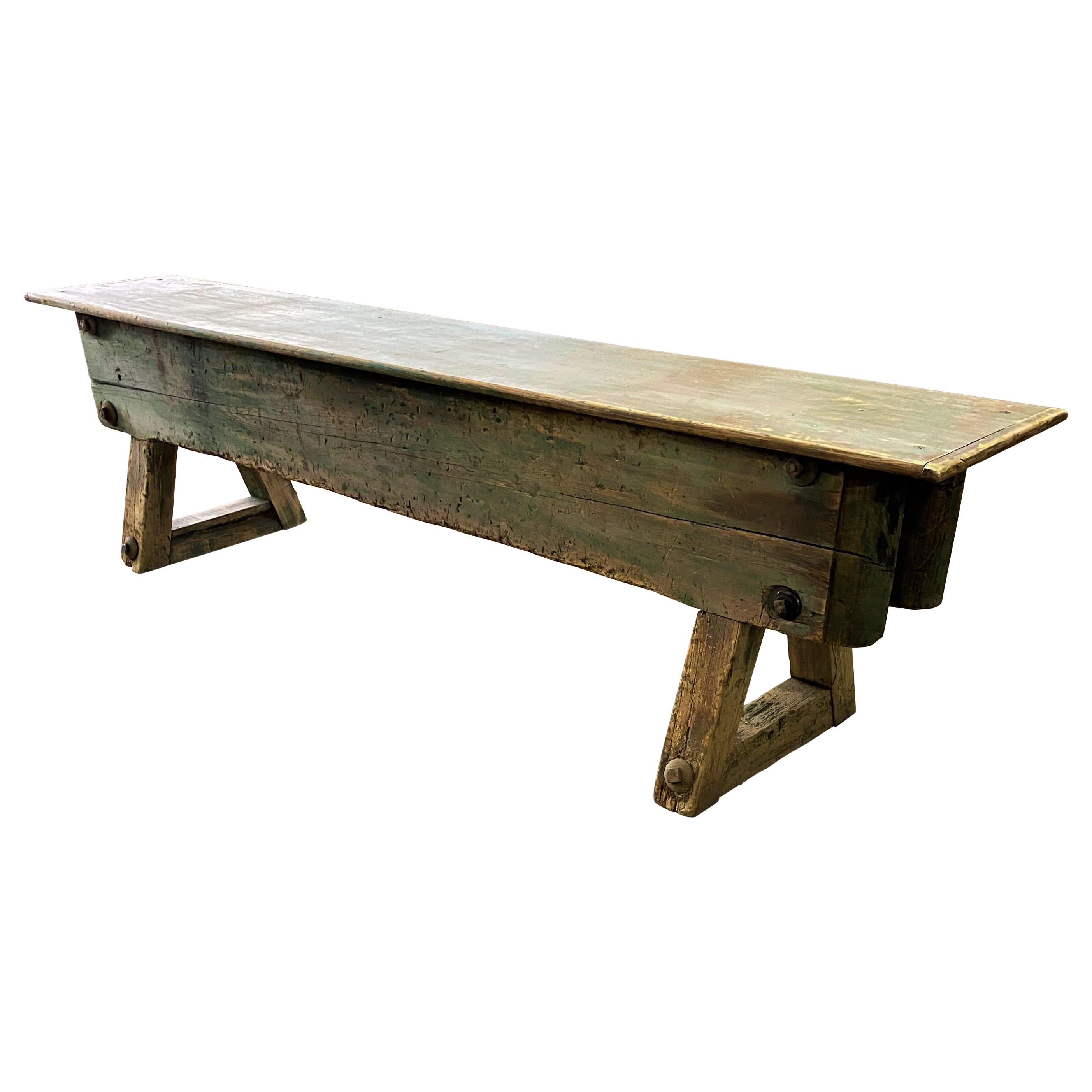 Industrial Console Table For Sale