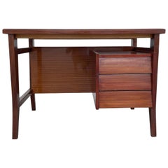 Petite table à écrire italienne Schirolli Mantova en acajou du 20ème siècle par Gio Ponti