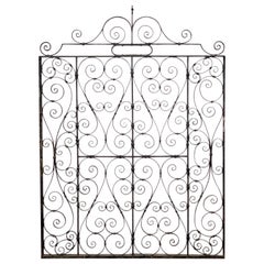 Used Large French Gate of Wrought Iron from the 19th Century