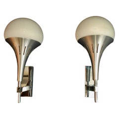 Sexy Pair of 1970's Sconces Design by Sciolari