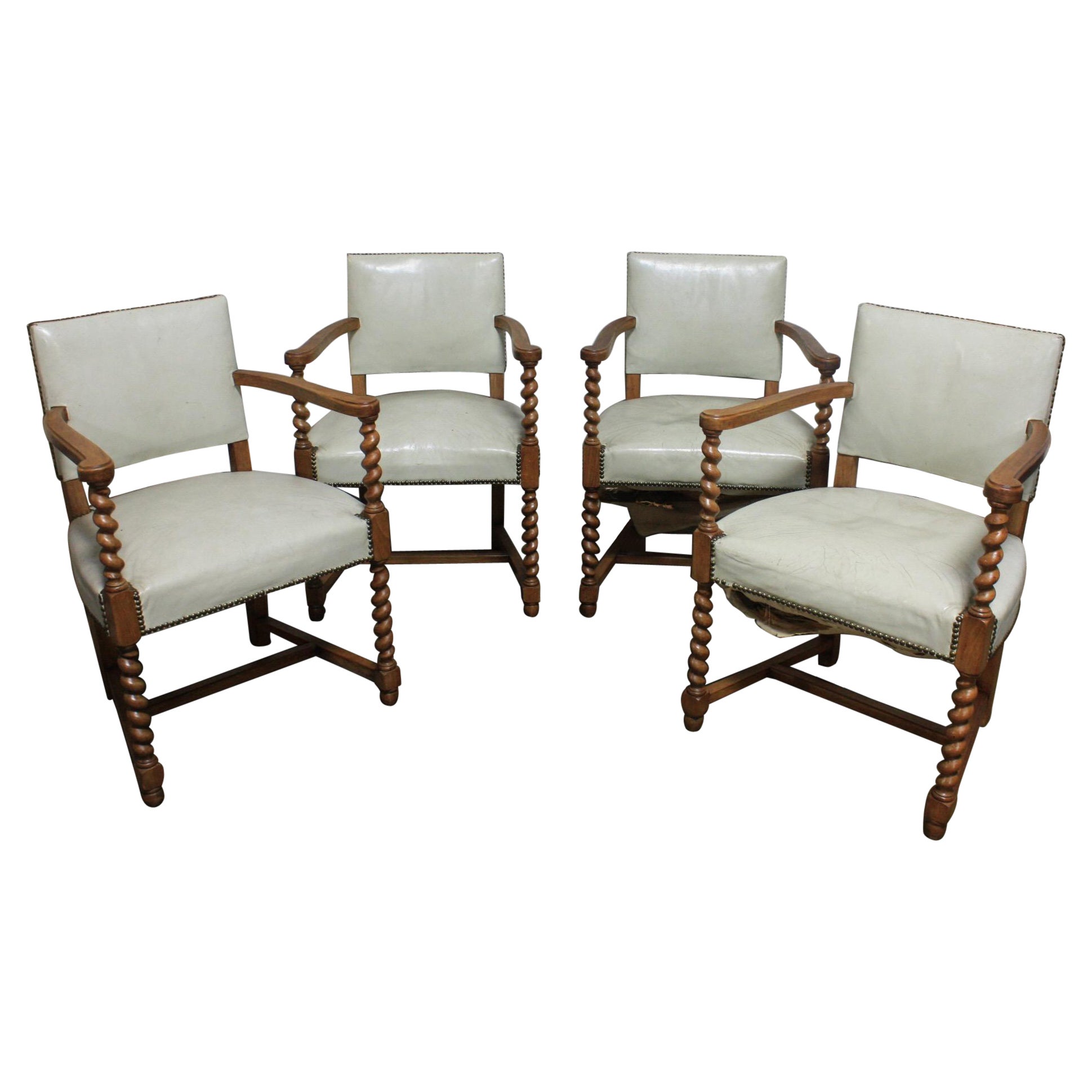 French Mid-20th Century Pairs of Armchairs
