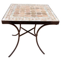 Moroccan Mosaic Tile Square Side Table