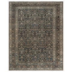 Antique Authentic 19th Century Persian Meshad Carpet