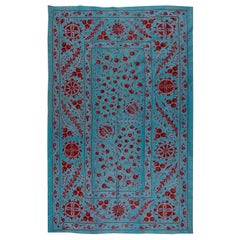 Brand New Uzbek Suzani Textile, Embroidered Cotton & Silk Wall Hanging