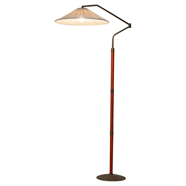Italian Mid-Century Brass Floor Lamp at 1stDibs