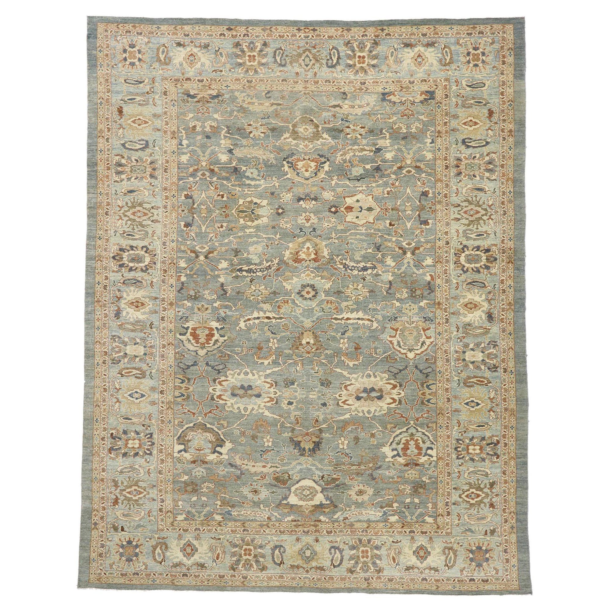 New Contemporary Persian Sultanabad Rug with Modern Style For Sale