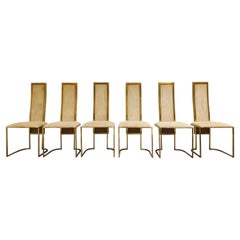 Vintage Brass Dining Chairs by Belgo Chrom, 1970s