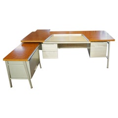 Custom Desk with Credenza by Gordon Bunshaft for General Fireproofing Company