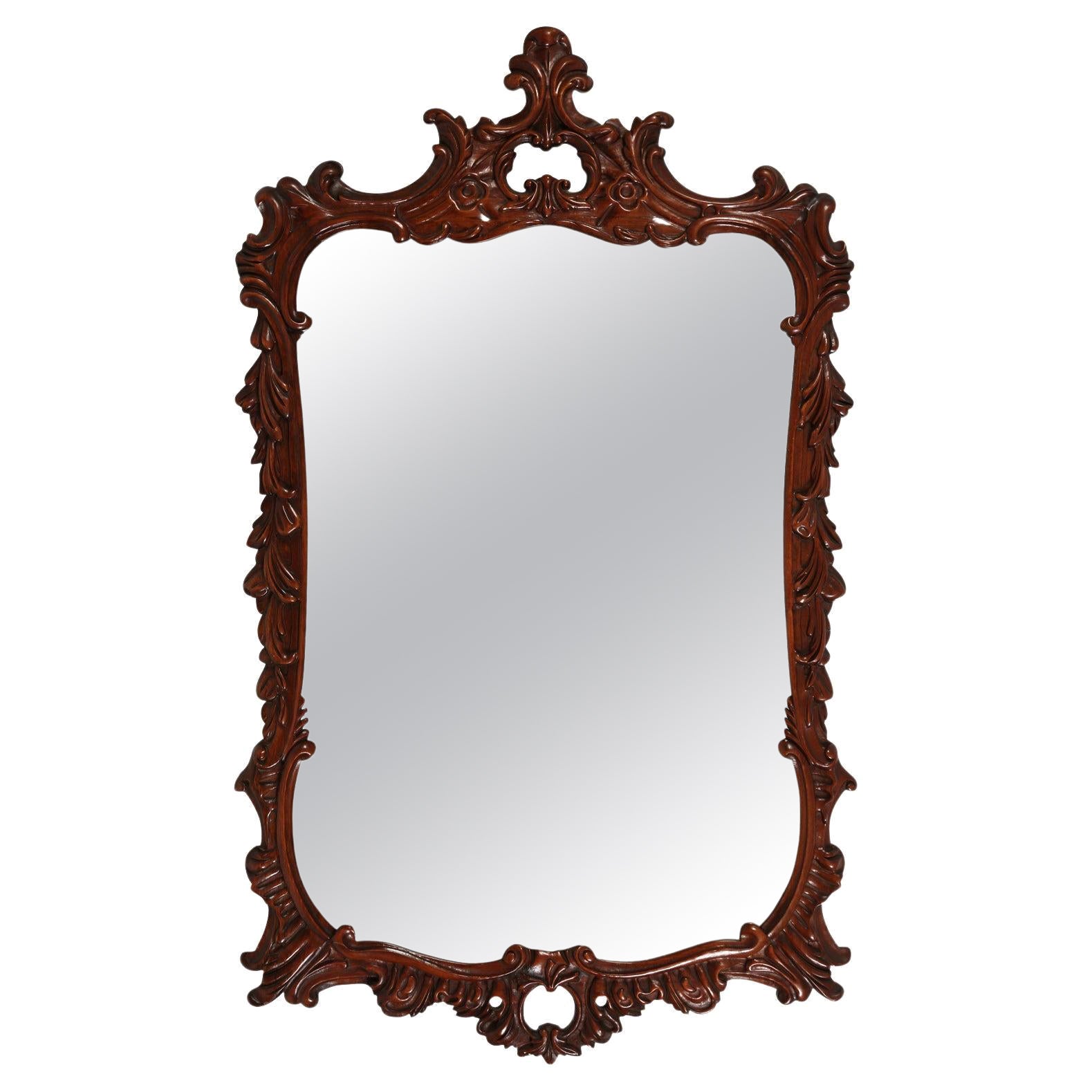 c.1860 Pair of Antique French Carved and Gilded Mirrors/Frames at 1stDibs