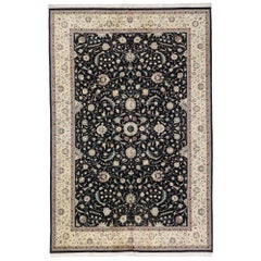 Vintage Persian Tabriz Pakistani Rug with Neoclassical Baroque Style