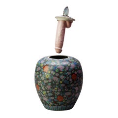 Porcelain & Ceramic Sculptural Vase Italy Contemporary, 21st Century