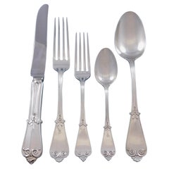 Used Beekman by Tiffany Co Sterling Silver Flatware Set for 12 Service 61 Pcs Dinner