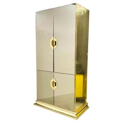 Ello Brass & Bronze Mirrored Cabinet