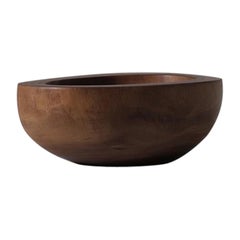 Used Solid Acajou Wooden Bowl, 1970s