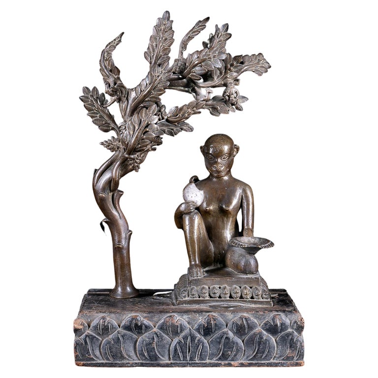 19th C, Religious, Statue of the Hindu Monkey-God Hanuman, Nepal For ...