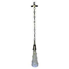 Mid-Century Modern-Glas-Pendelleuchte Murano Gold