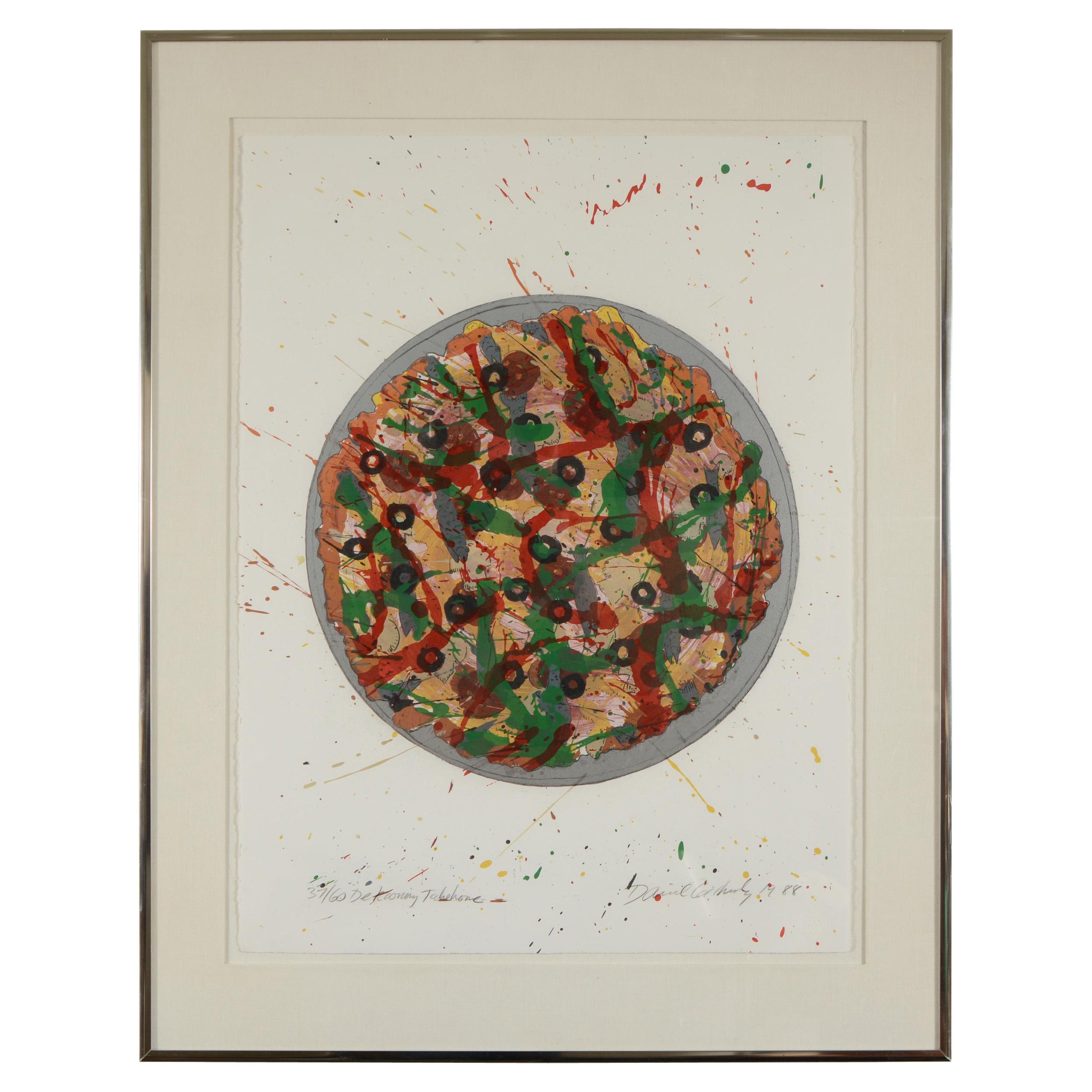 David Gilhooly "De Kooning Take Home Pizza" Print