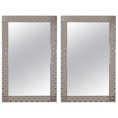 Venetian Etched Bubble Mirror, 2 Available, Contemporary