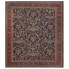 Antique Persian Sultanabad Handmade Wool Rug