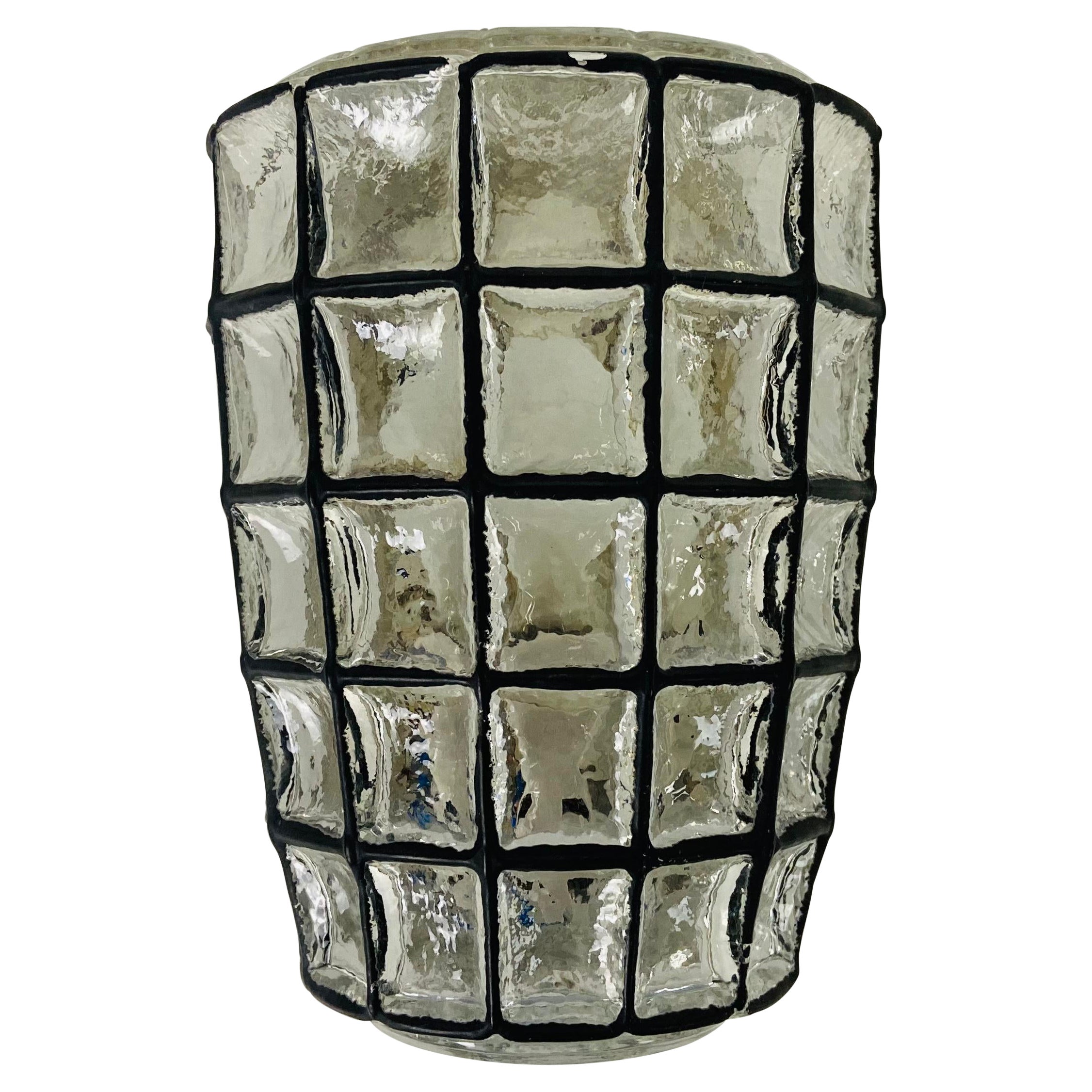 Glass Wall Light by Limburg, 1970s, Germany For Sale
