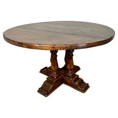 Early 19th C. Italian Walnut Center/Dining Table