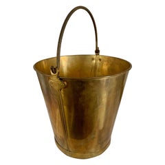 Vintage Solid Brass Pale Bucket with Handle