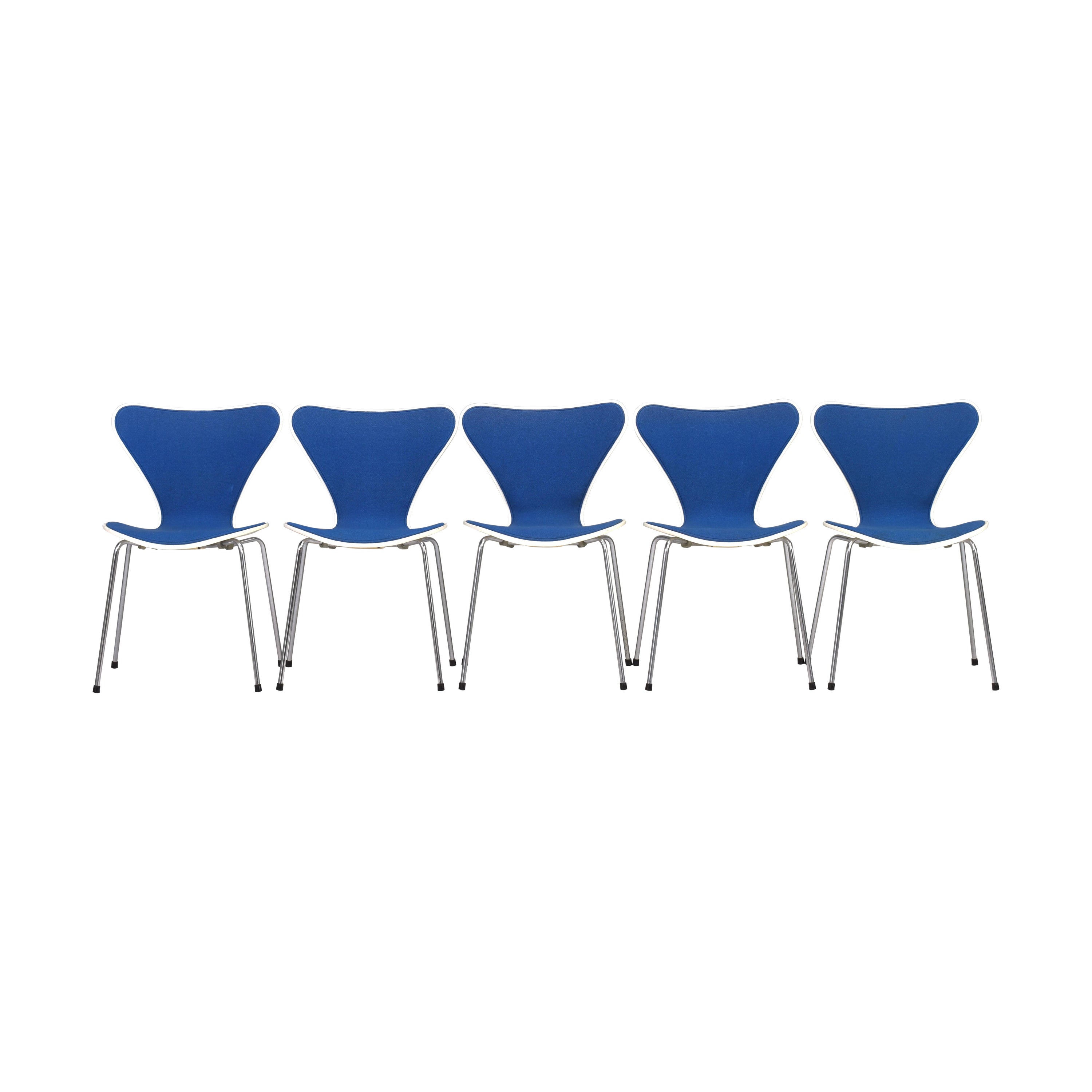 Set of Five Butterfly Chairs by Arne Jacobsen for Fritz Hansen, Denmark, 1979