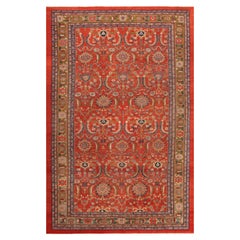 Nazmiyal Antique Persian Sultanabad Sickle Leaf Design Rug. 10 ft x 14 ft 10 in